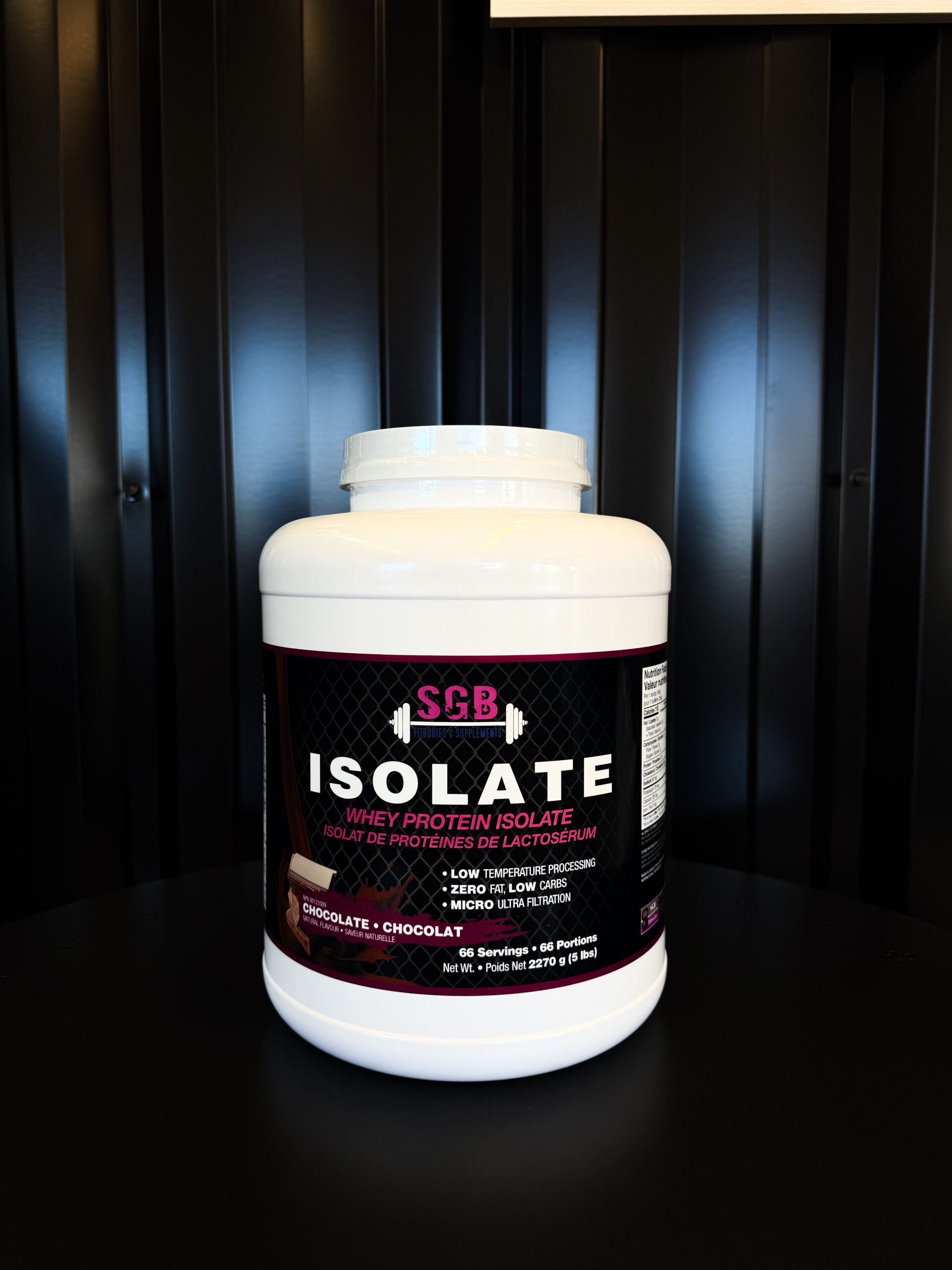 SGB Isolate Whey Protein – Chocolate 5lbs