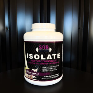 SGB Isolate Whey Protein – Vanilla 5lbs